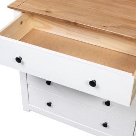 vidaXL SkÃ¤nk vit 80x40x73 cm furu Panama