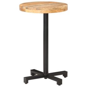 vidaXL Bistro Table Round Ã˜50x75 cm Rough Mango Wood