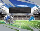 [Personalization Only] Official NFL Lions - 62" x 84" Personalized Washable Rug