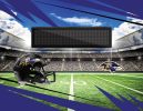 [Personalization Only] Official NFL Ravens - 62" x 84" Personalized Washable Rug