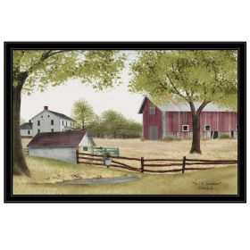 Trendy Decor 4U "The Old Spring House" Framed Wall Art, Modern Home Decor Framed Print for Living Room, Bedroom & Farmhouse Wall Decoration by Billy J (Color: as Pic)
