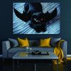 1pcs Drop-Shipping Framed Canvas Wall Art Decor Painting For Halloween,Scary Pumpkin Painting For Halloween Gift, Decoration For Halloween Office Livi