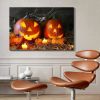 1pcs Drop-Shipping Framed Canvas Wall Art Decor Painting For Halloween,Grave Yard Painting For Halloween Gift, Decoration For Halloween Living Room, B