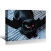 1pcs Drop-Shipping Framed Canvas Wall Art Decor Painting For Halloween,Scary Pumpkin Painting For Halloween Gift, Decoration For Halloween Office Livi